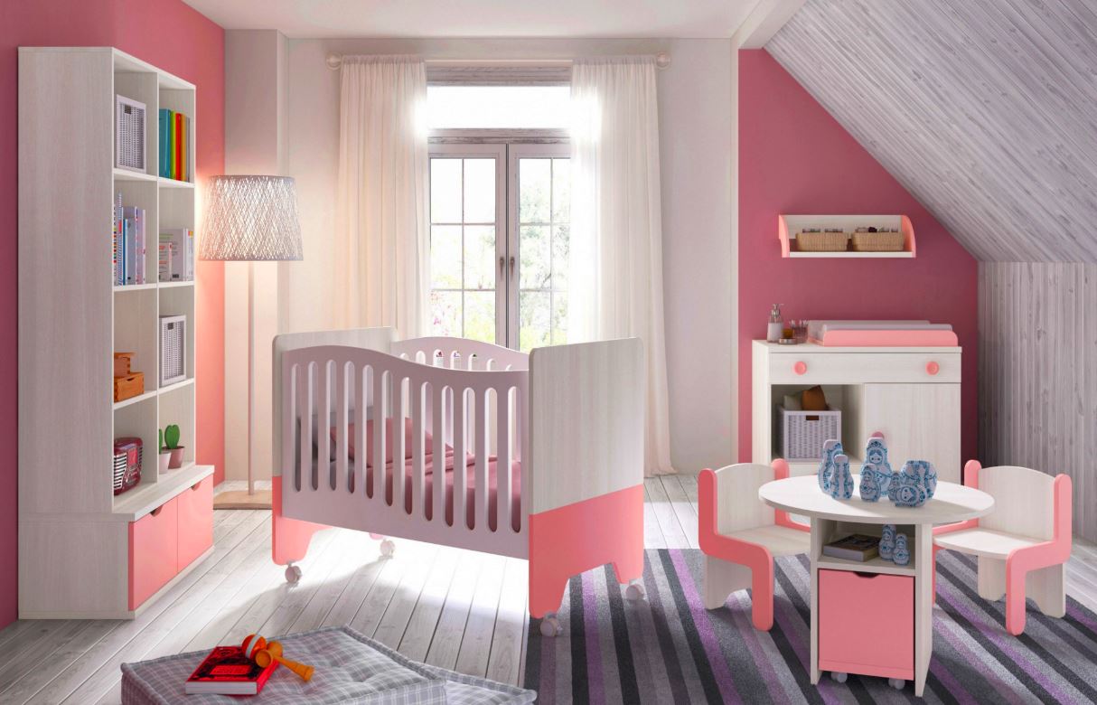 Idée décoration d'une chambre de bébé Fille