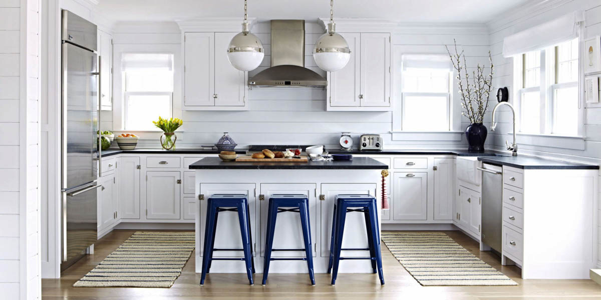 Idée décoration cuisine avec tapis assorti