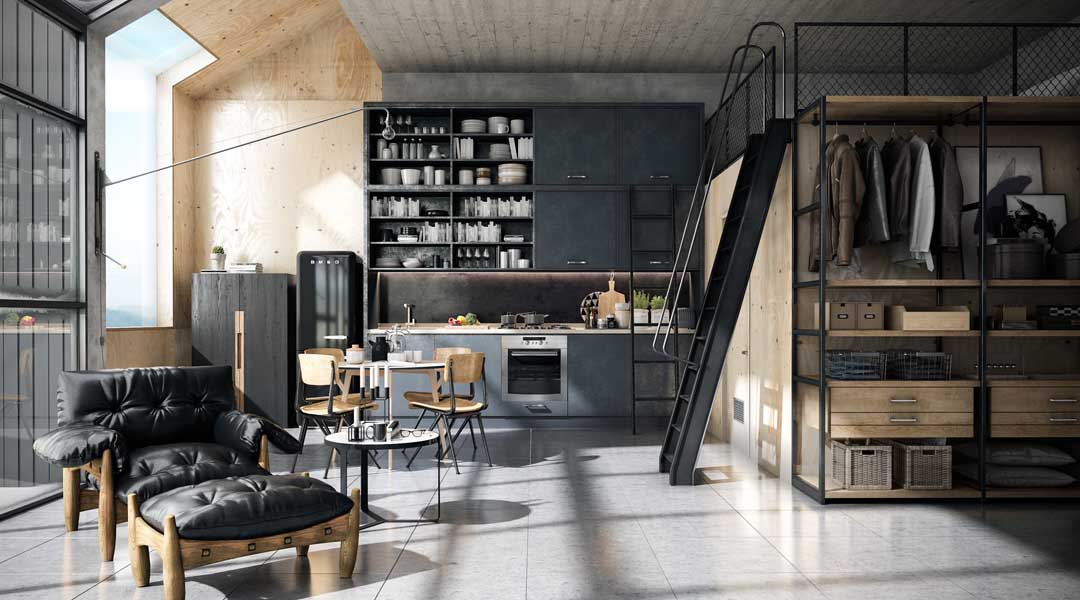 Idée décoration industrielle meuble
