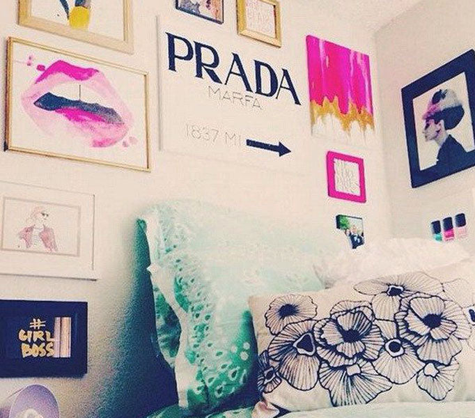 Idée décoration murale chambre ado fille