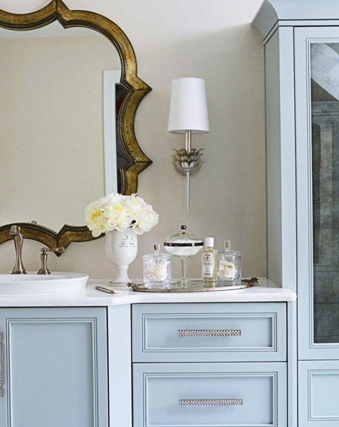Idée décoration salle de bain en bleu
