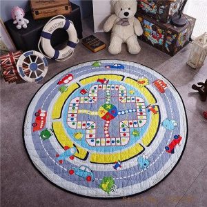 Tapis Rond de Jeu en Couleur