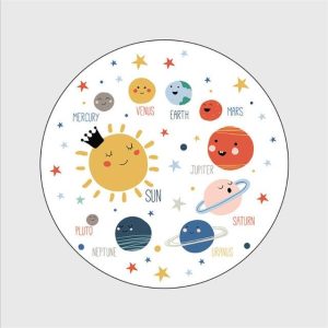 Petit Tapis Rond Blanc