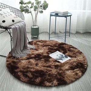 Petit Tapis Rond Fourrure