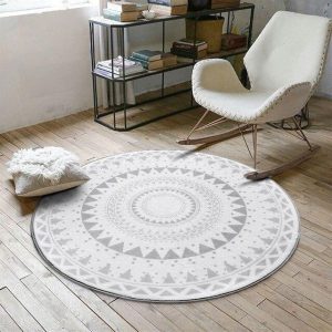 Petit Tapis Rond Scandinave