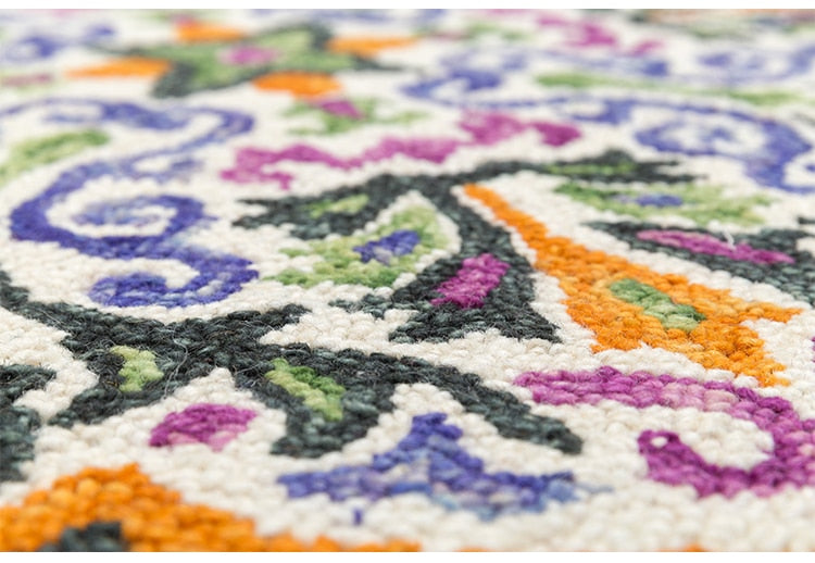 Tapis Rond Tissé – Image 4