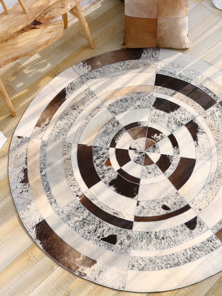 Tapis Rond en Cuir – Image 3