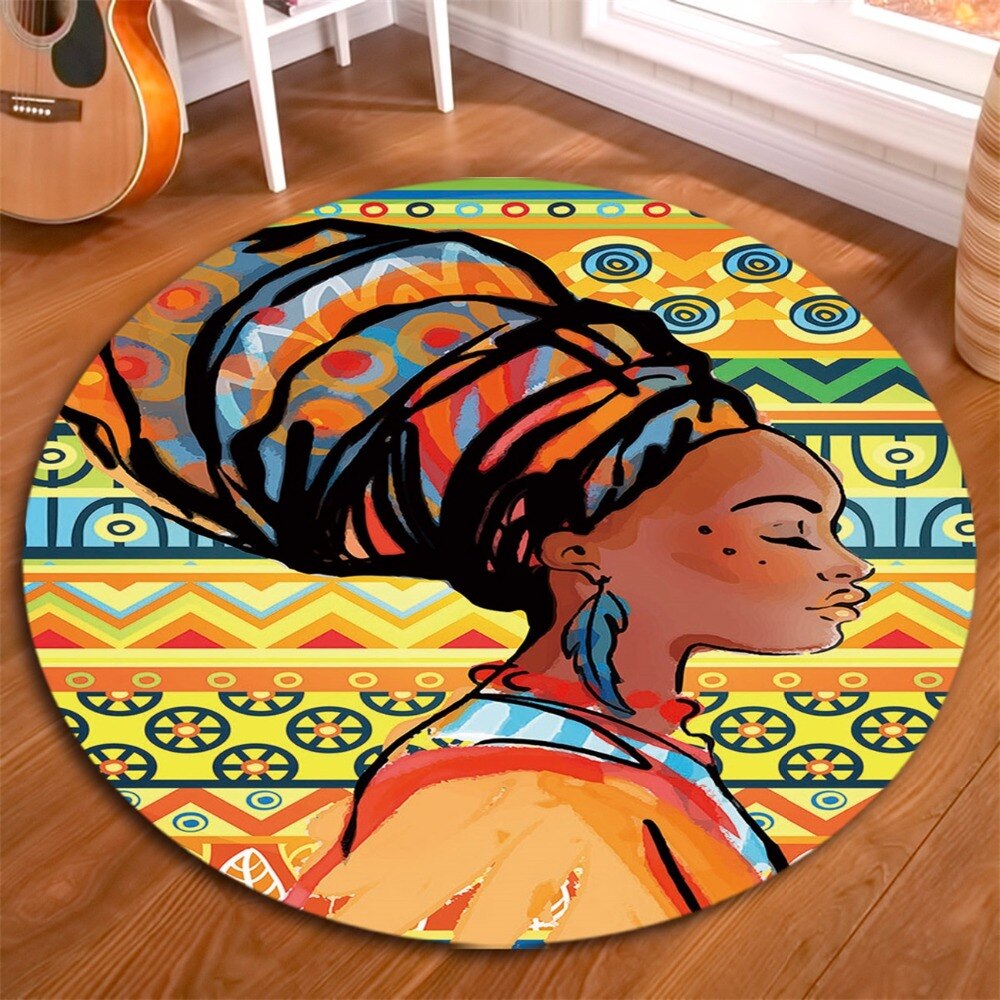 Tapis Rond Africain – Image 2