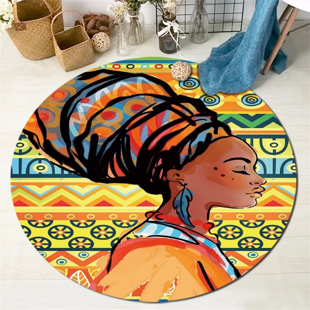 Tapis Rond Africain – Image 3