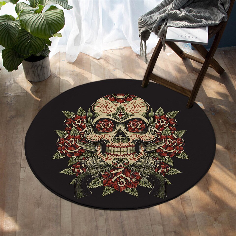 Tapis Rond Crane de Mort – Image 2