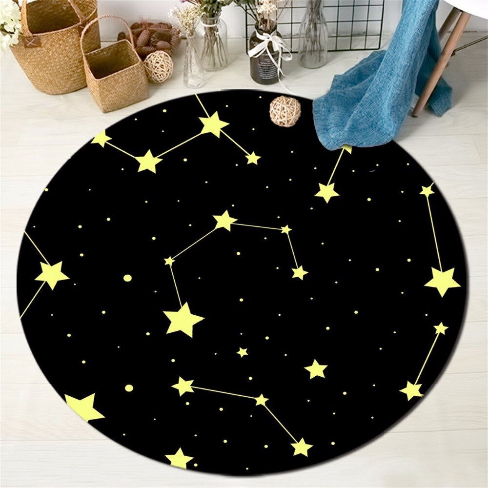Tapis Rond Chambre Bébé Étoile – Image 2