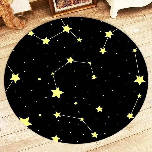 Tapis Rond Chambre Bébé Étoile – Image 3