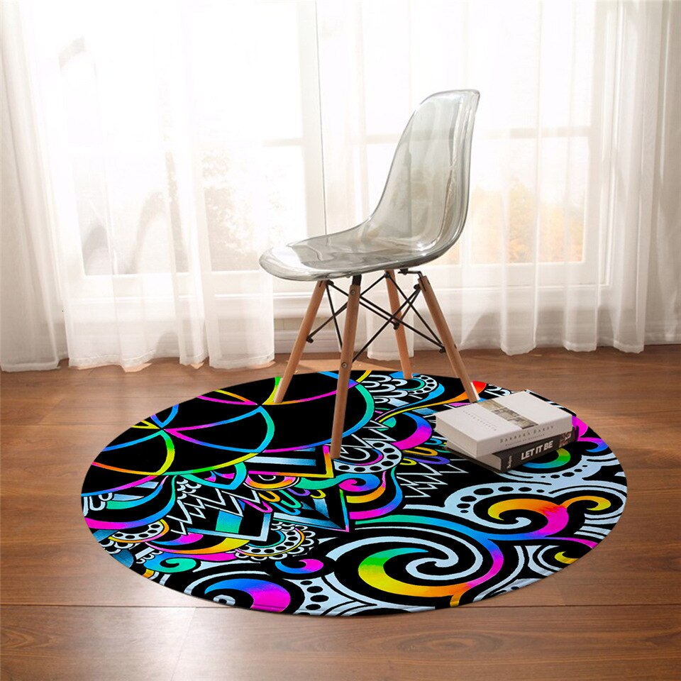 Tapis Rond Psychédélique – Image 2