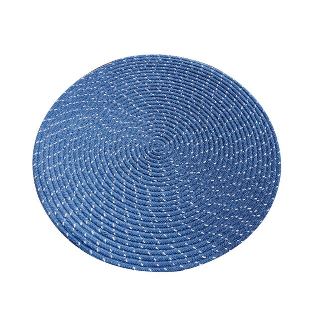 Tapis Rond Bleu Canard – Image 2