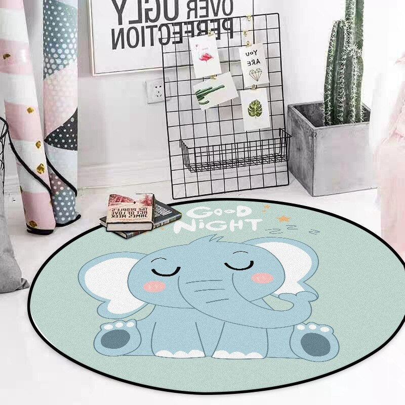 Tapis Rond Bébé Éléphant – Image 3