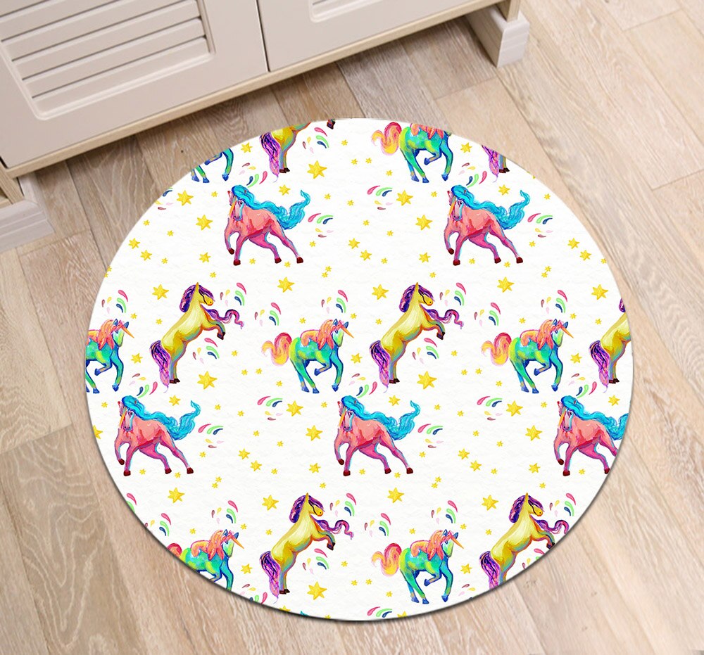 Tapis Rond Licorne Enfant – Image 3