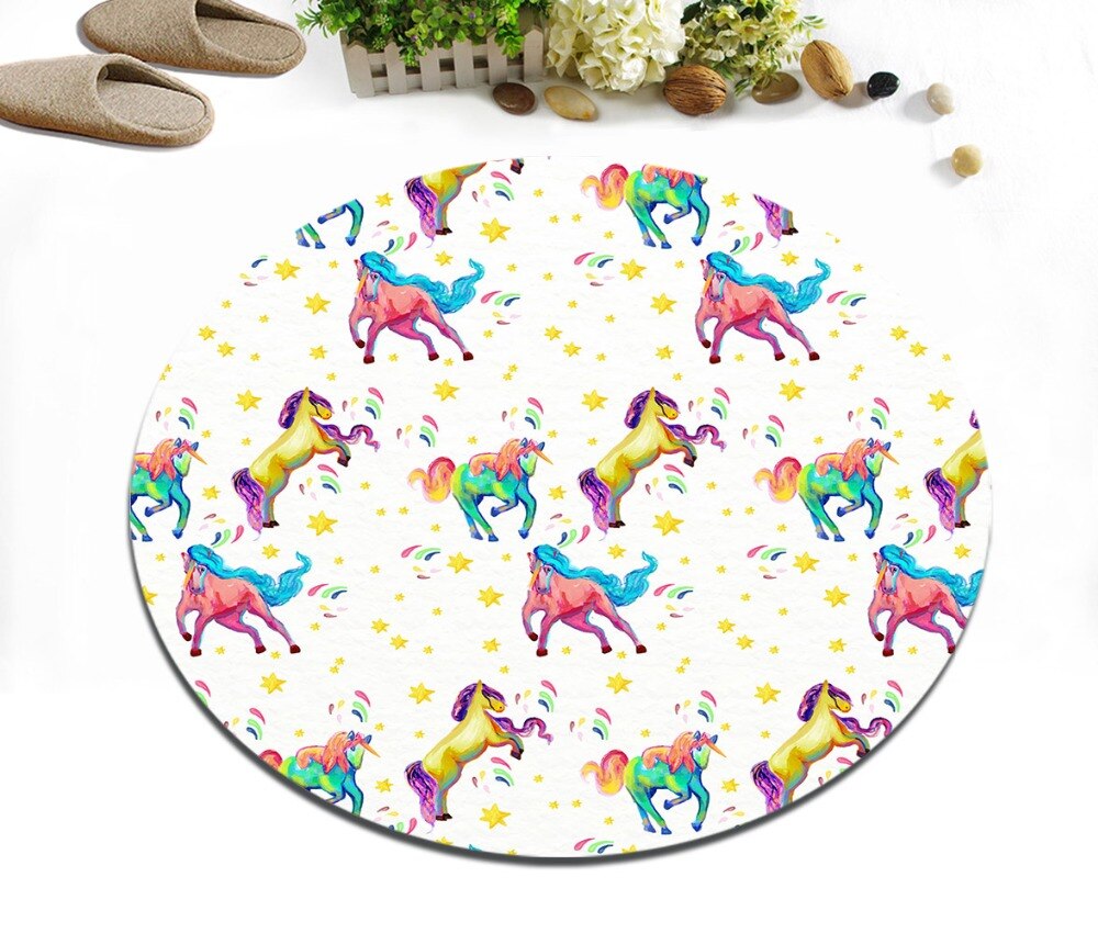Tapis Rond Licorne Enfant – Image 4