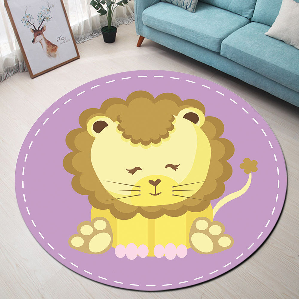 Tapis Rond Lion Mimi – Image 2