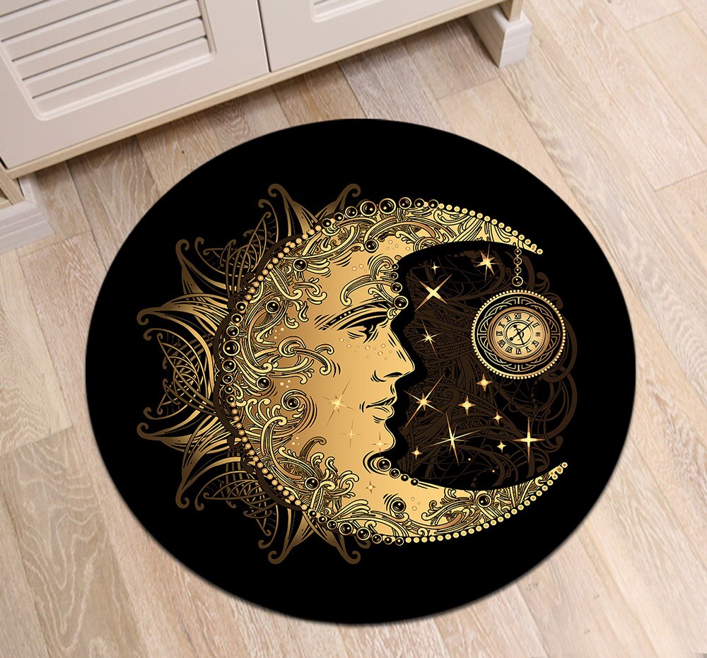 Tapis Rond Lune Dorée – Image 3