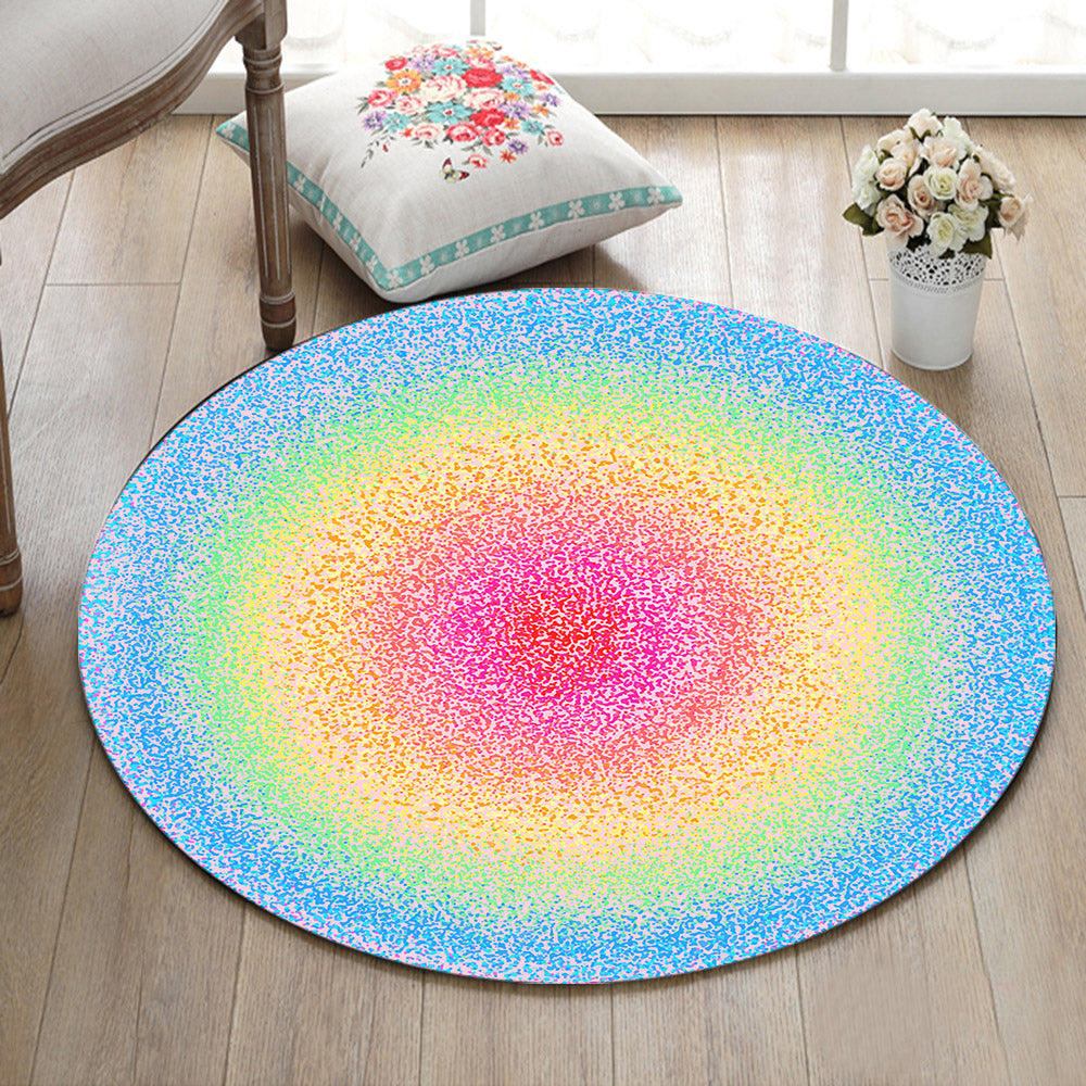 Tapis Rond Couleur Pastel – Image 2
