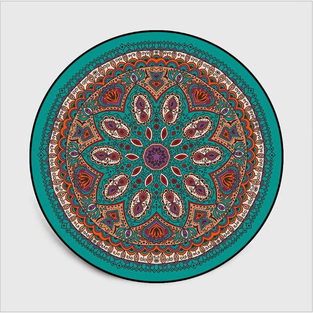 Tapis Rond Ambiance Bohême – Image 2
