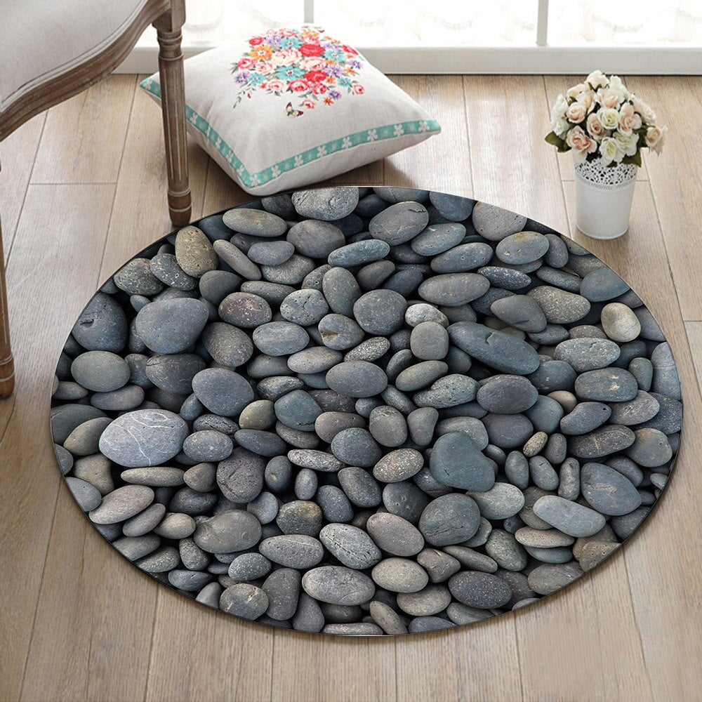 Tapis rond Galet – Image 2