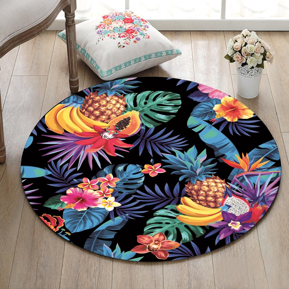 Tapis Rond Fruit Exotique – Image 2
