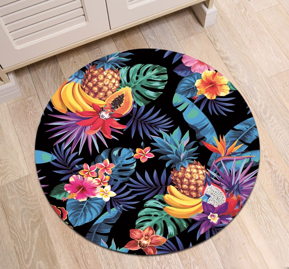 Tapis Rond Fruit Exotique – Image 3