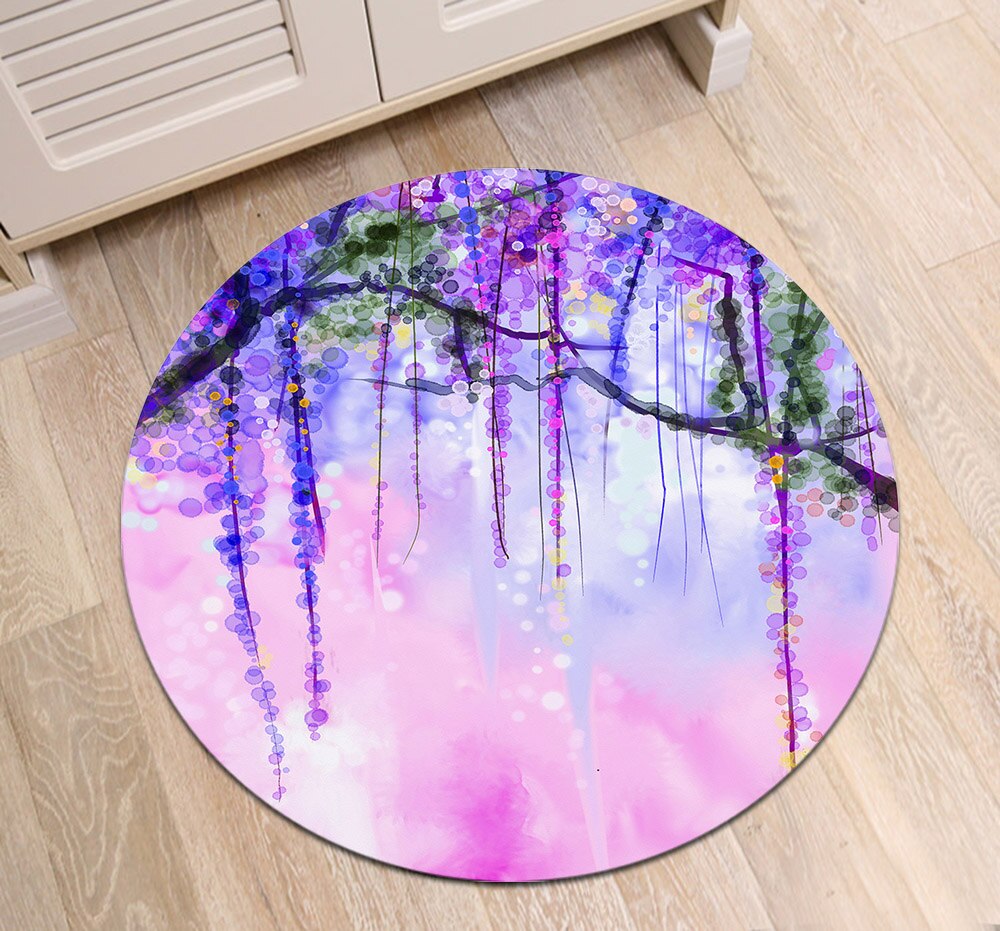 Tapis Rond Aquarelle – Image 3