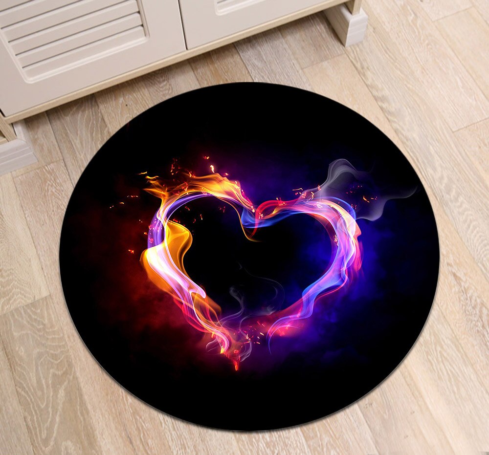 Tapis Rond En Forme De Cœur – Image 3