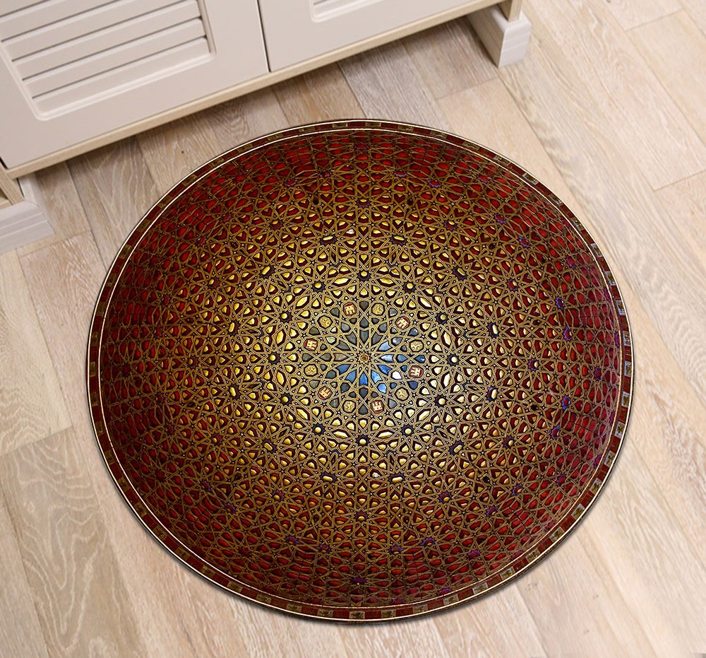 Tapis Rond Rétro – Image 3