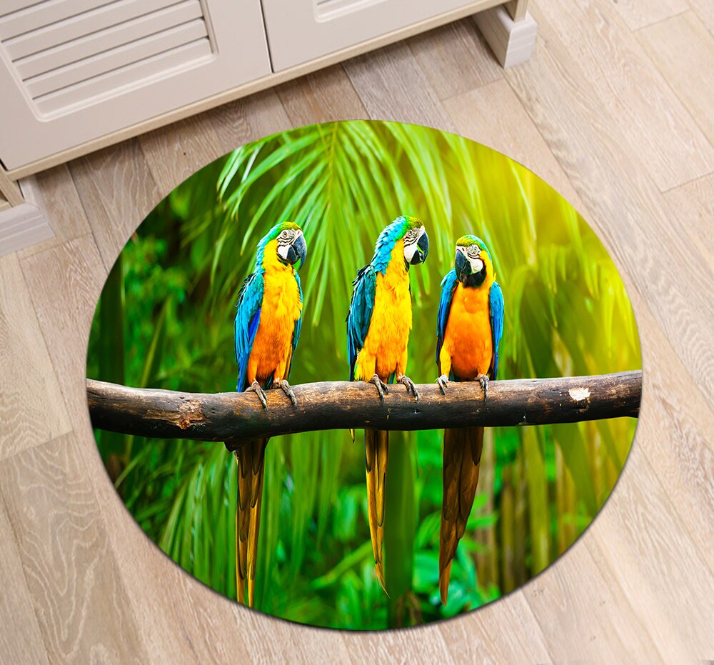 Tapis Rond Ambiance Tropicale – Image 3
