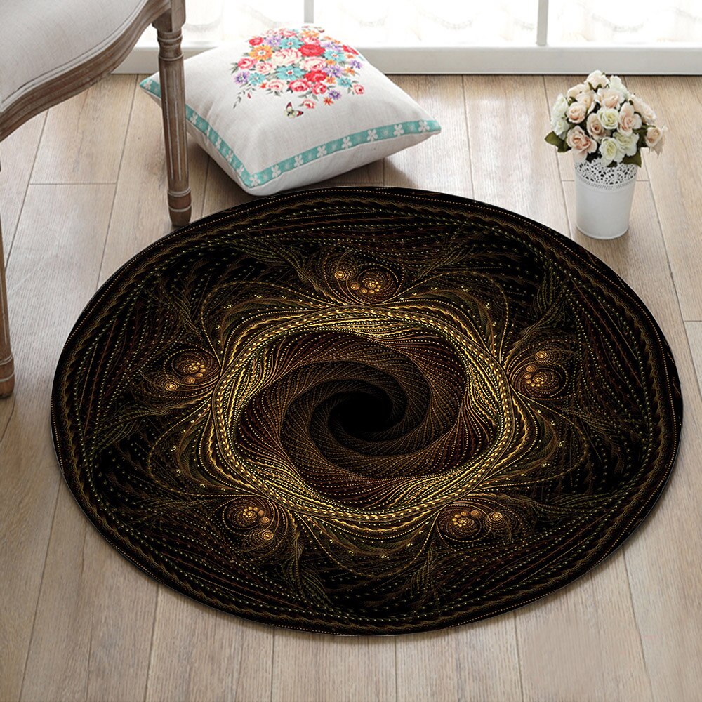 Tapis Rond Salon Intérieur – Image 2