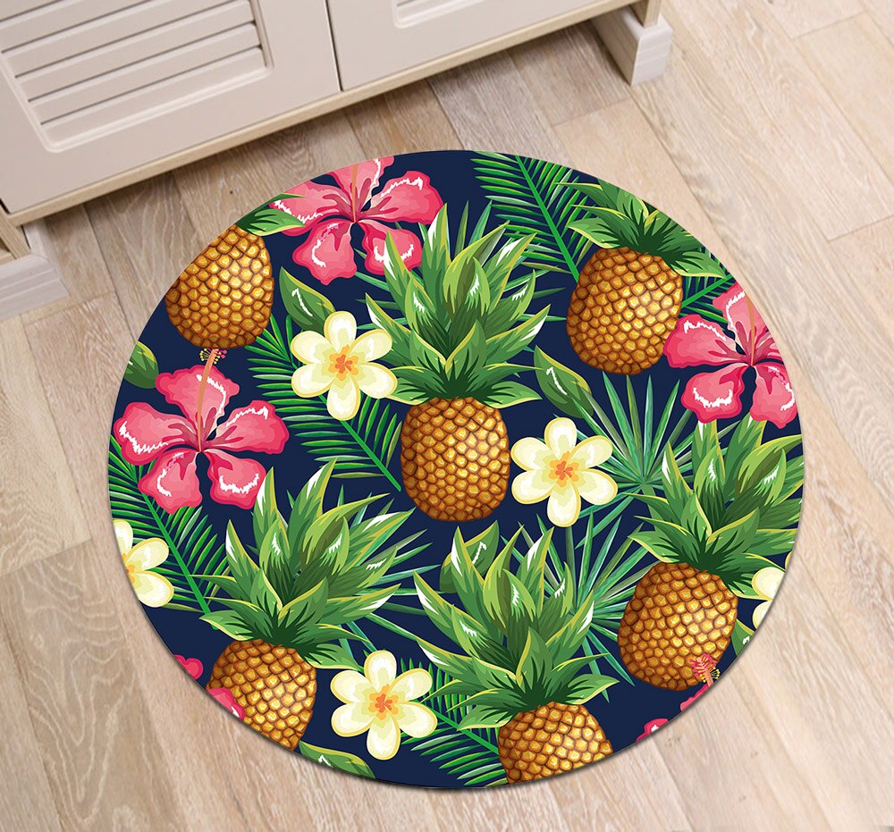 Tapis Rond Salon Ananas – Image 3