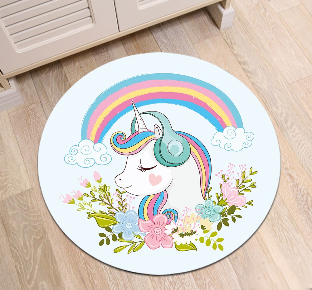 Tapis Rond Petite Fille – Image 2