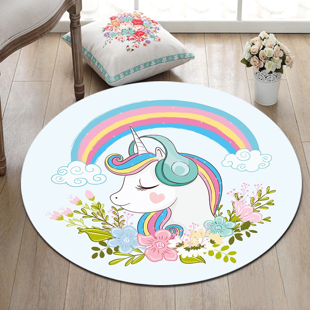 Tapis Rond Petite Fille – Image 3