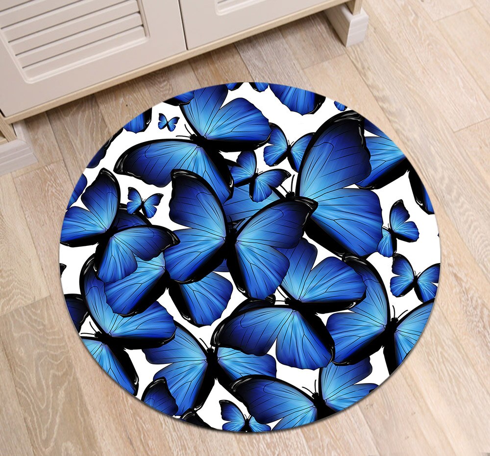 Tapis Rond Papillon – Image 3