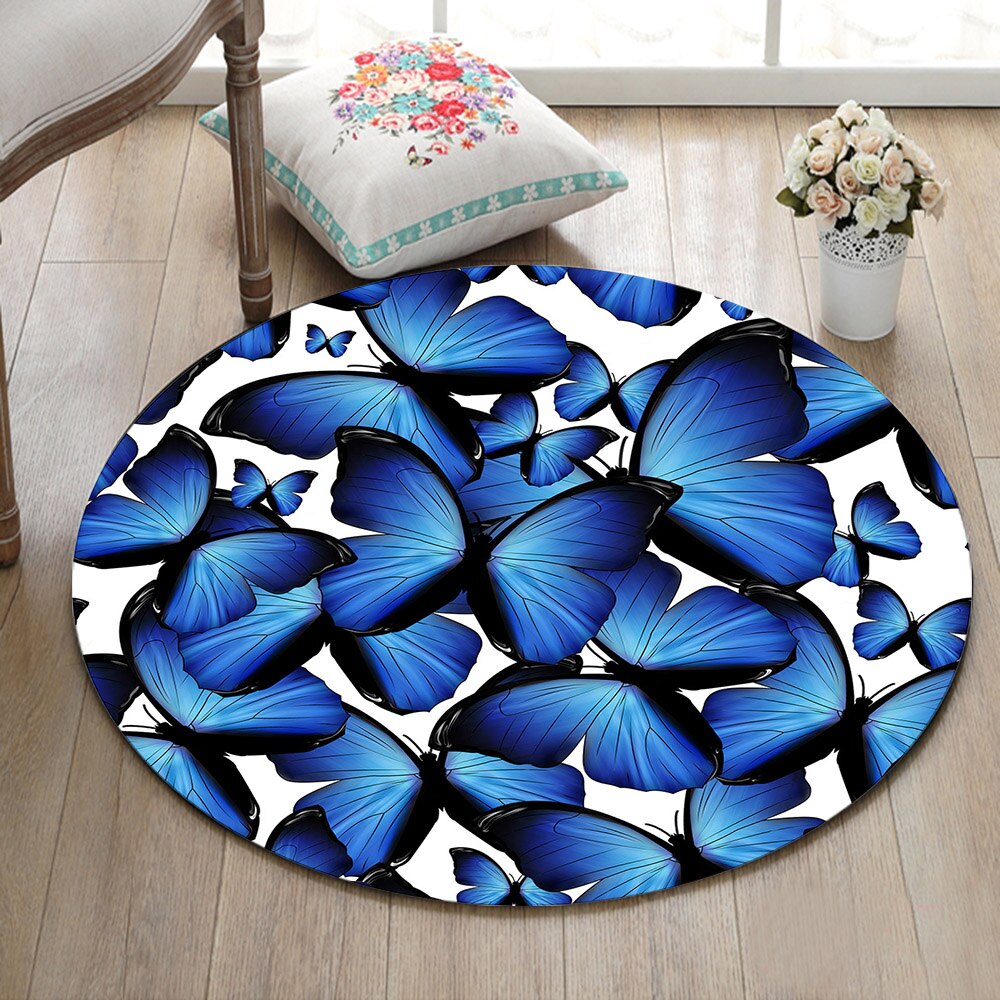 Tapis Rond Papillon – Image 2