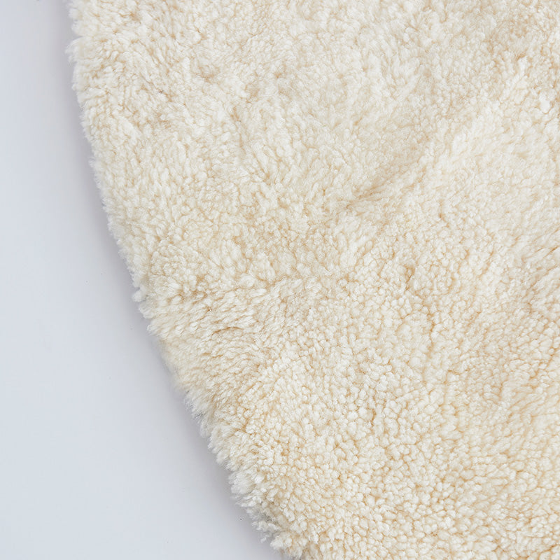 Tapis Rond Peau De Mouton – Image 2