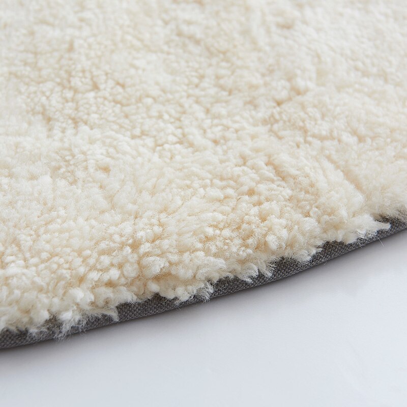 Tapis Rond Peau De Mouton – Image 3