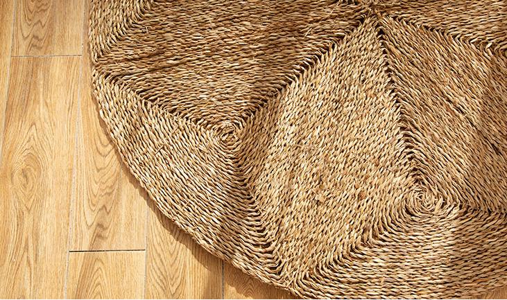 Tapis Rond Jute Design Atypique – Image 3