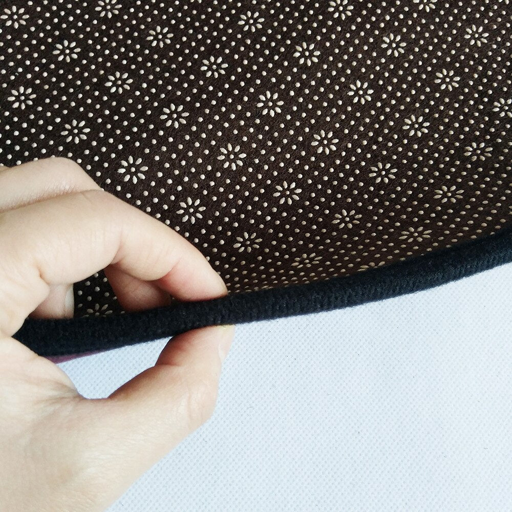 Tapis Rond Couleur Chocolat – Image 3