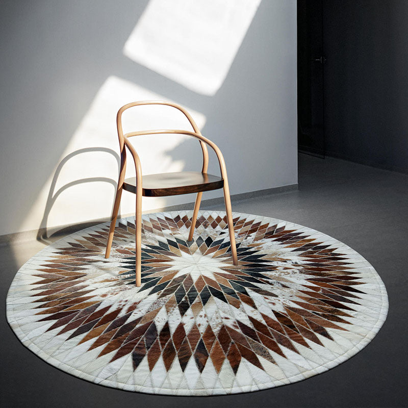 Tapis Rond Peau de Vache – Image 3