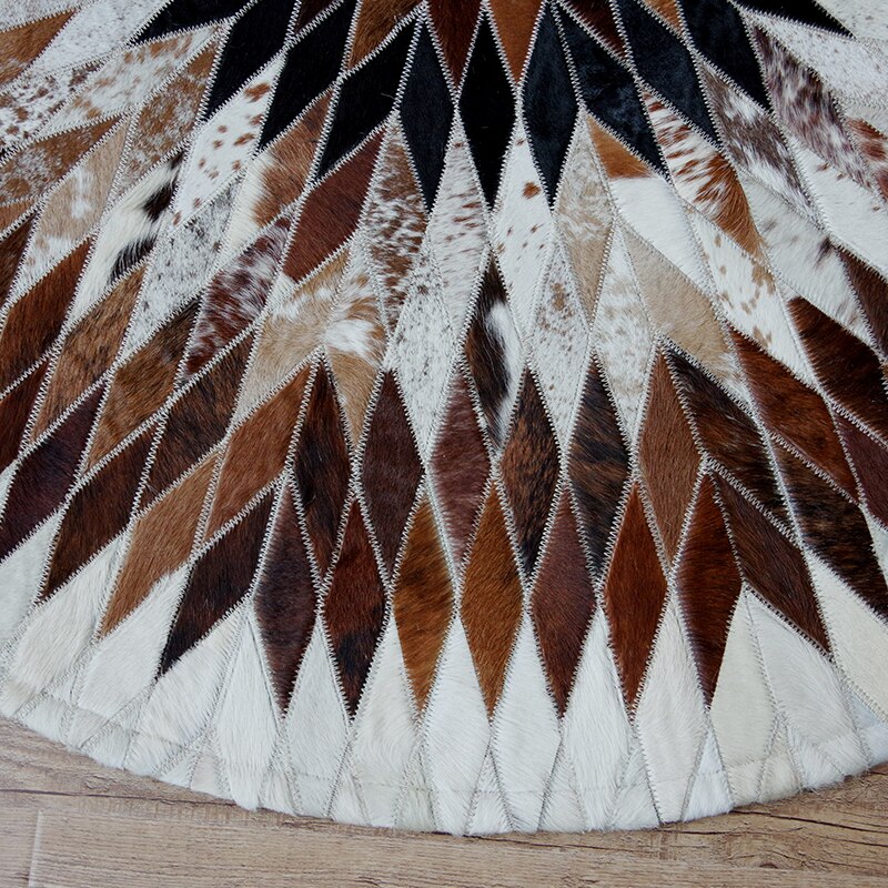 Tapis Rond Peau de Vache – Image 5