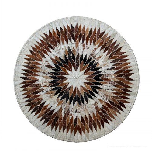 Tapis Rond Peau de Vache – Image 6