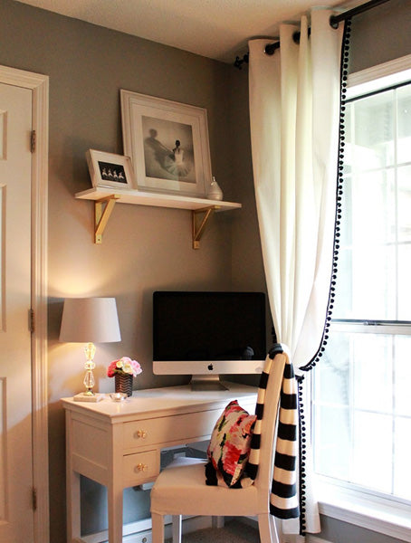 Rideaux à pompons pour la chambre de votre enfant