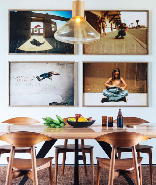 Salle à manger avec un style d'été