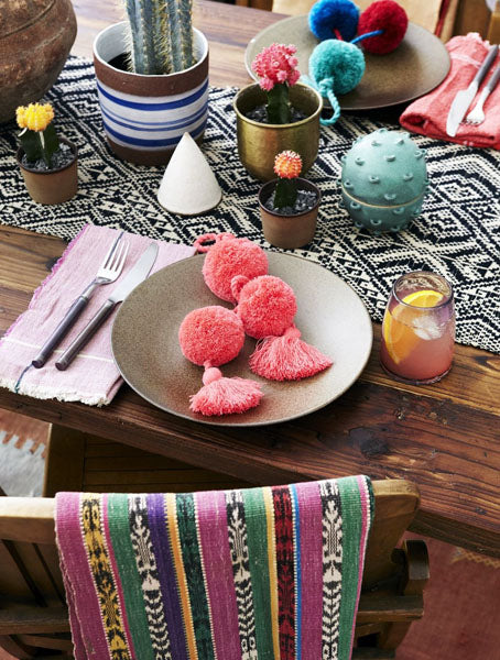 Table décorée selon le style Bohème