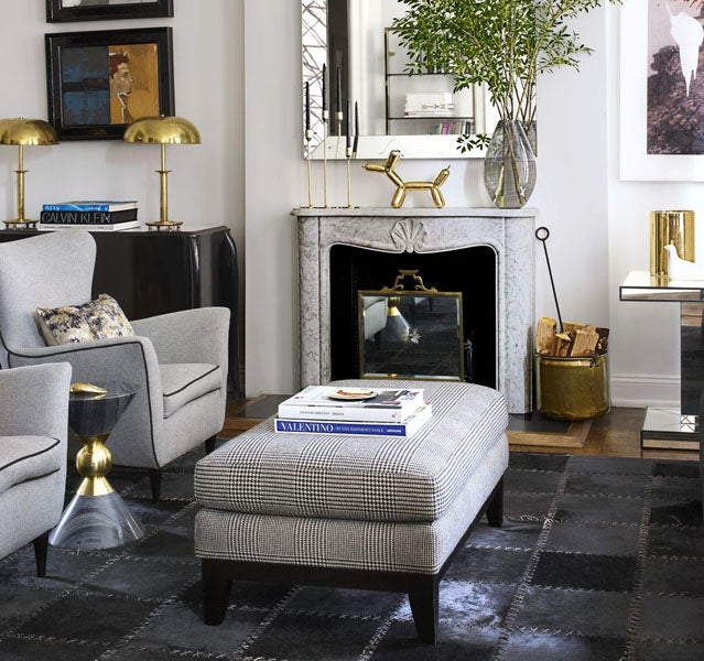 Tapis avec couture apparente