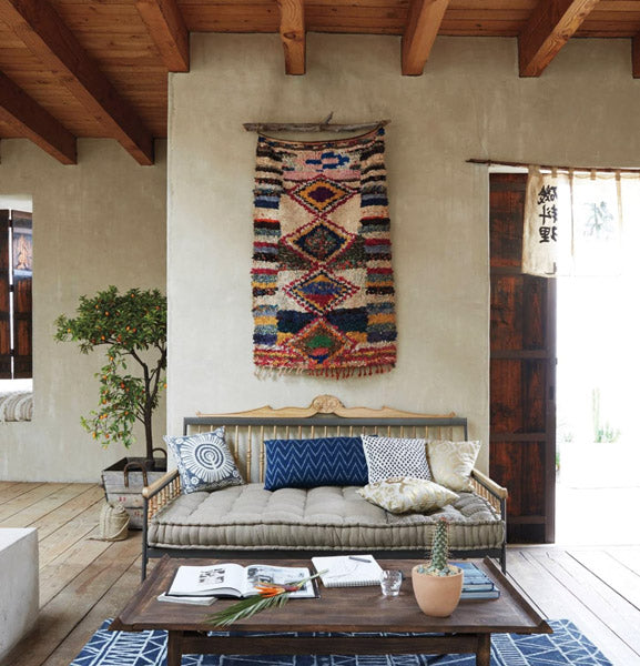Tapis Marocain coloré pour la déco murale